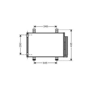 Condensador, ar condicionado para Suzuki Swift 05-10