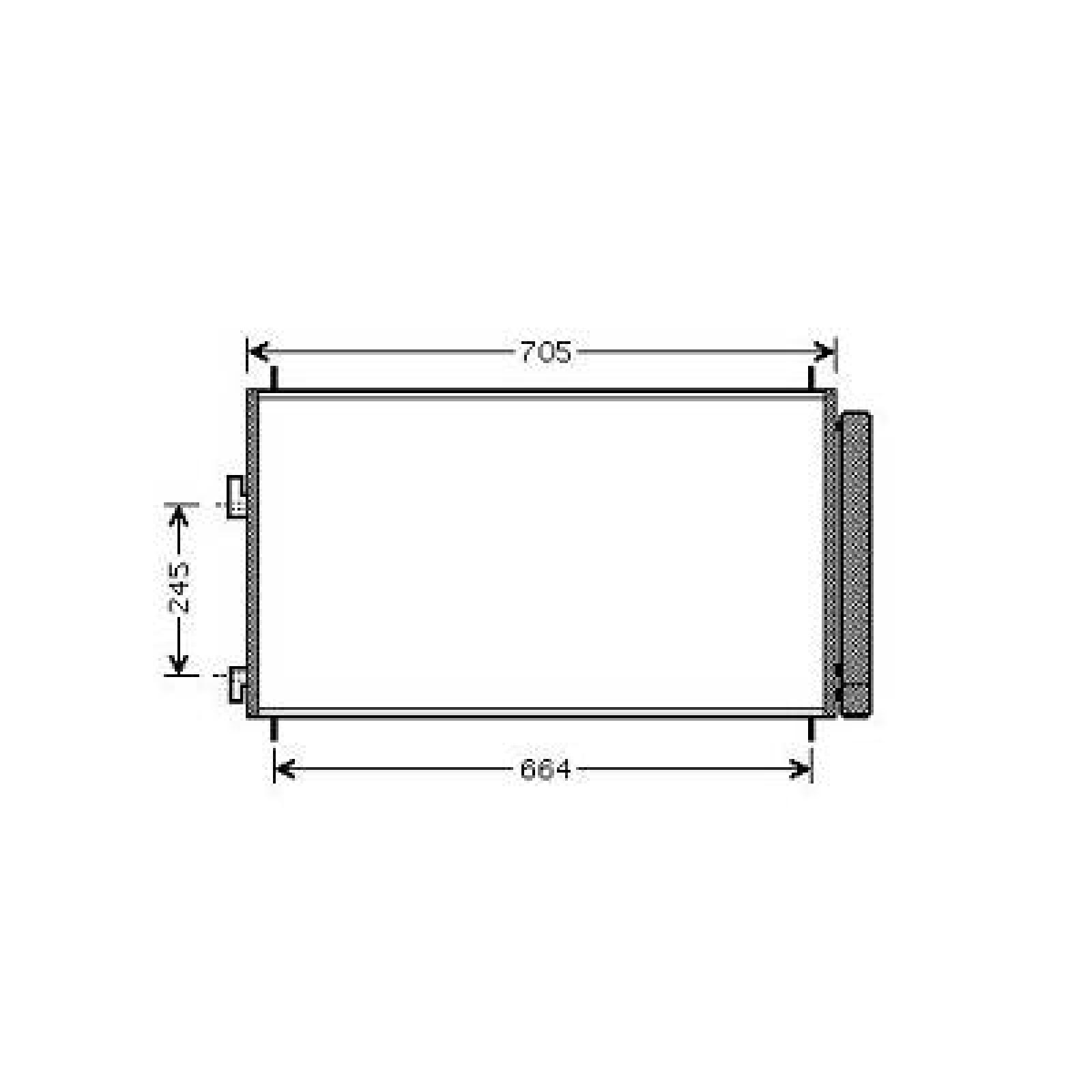 Condensador, ar condicionado para Toyota RAV 4 09-10