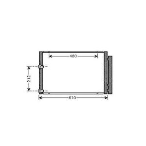 Condensador, ar condicionado para Toyota Prius 04-09