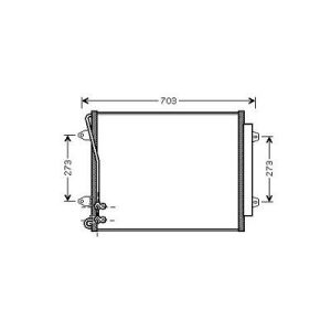 Condensador, ar condicionado para Volkswagen Passat CC 08-12