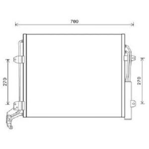 Condensador, ar condicionado para Volkswagen Sharan 10-15