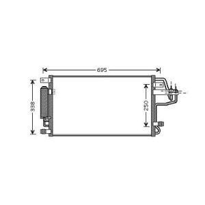 Condensador, ar condicionado para Hyundai Tucson 04-10