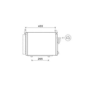 Condensador, ar condicionado para Hyundai I 10 08-11