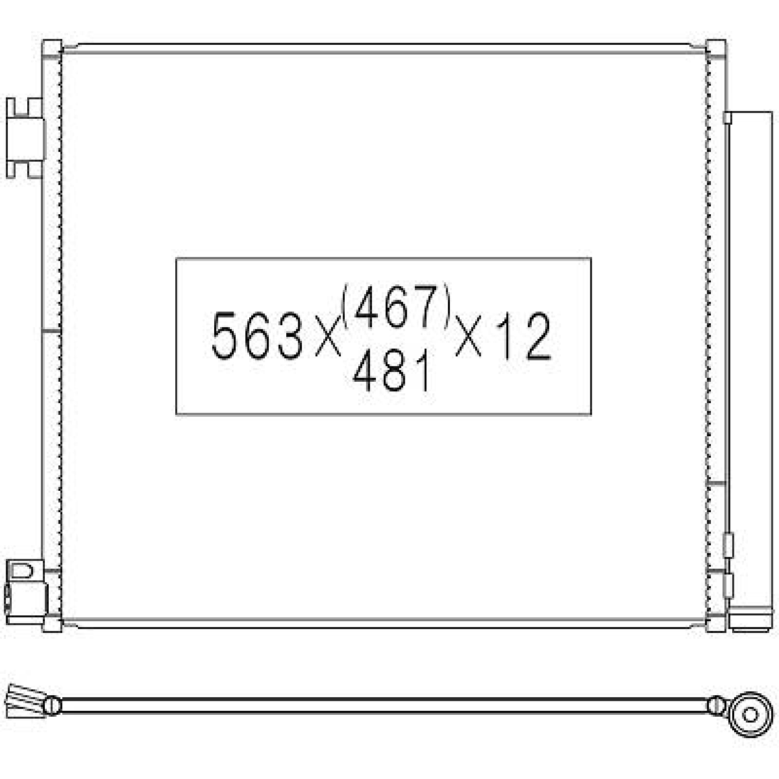Condensador, ar condicionado para Nissan Qashqai 14-17