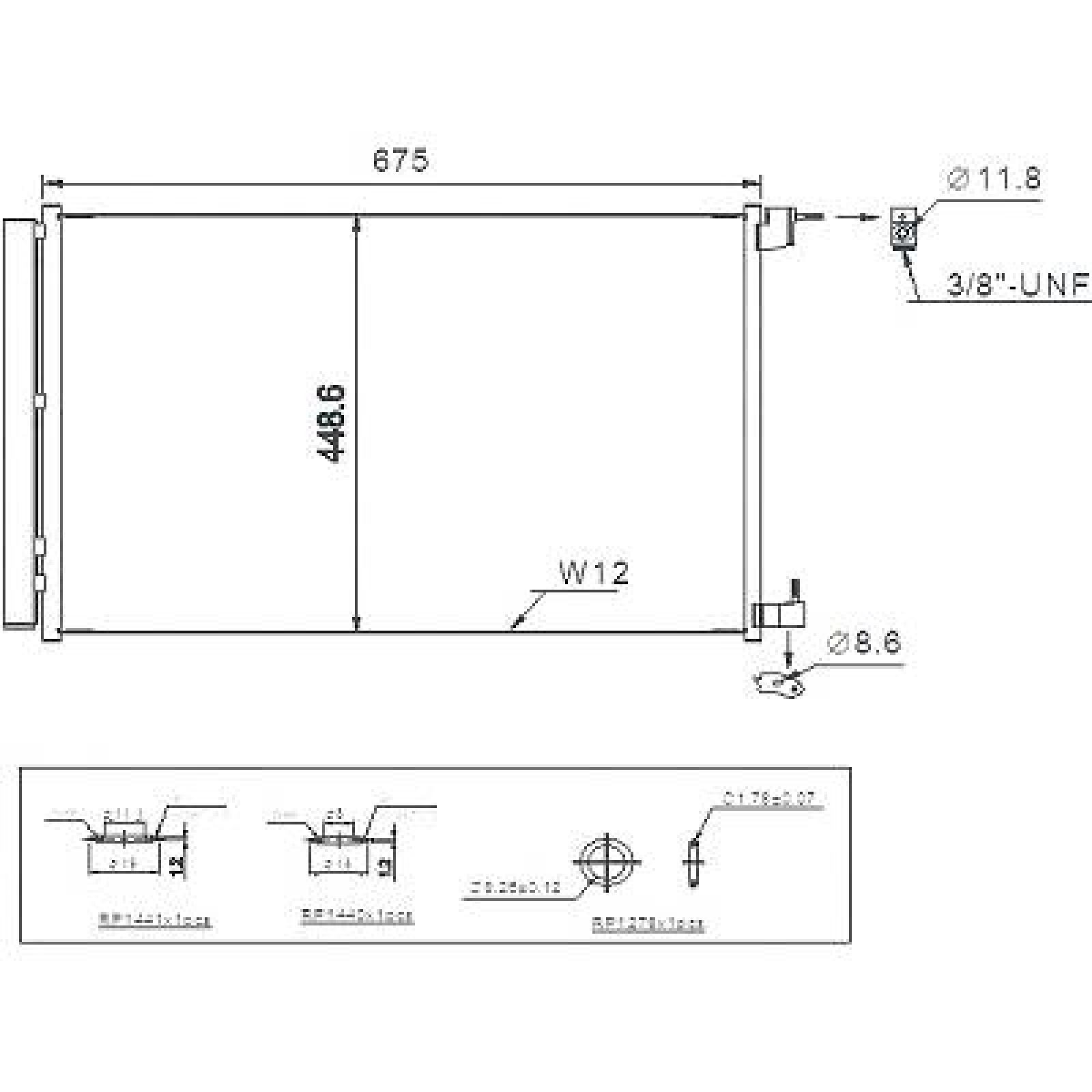 Condensador, ar condicionado para Mercedes Classe C Berlina/Carrinha W205 8.18->>