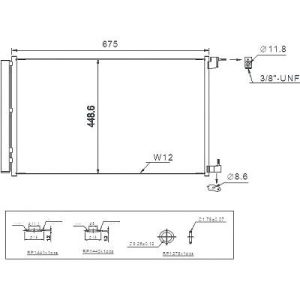 Condensador, ar condicionado para Mercedes Classe S W222 13->>