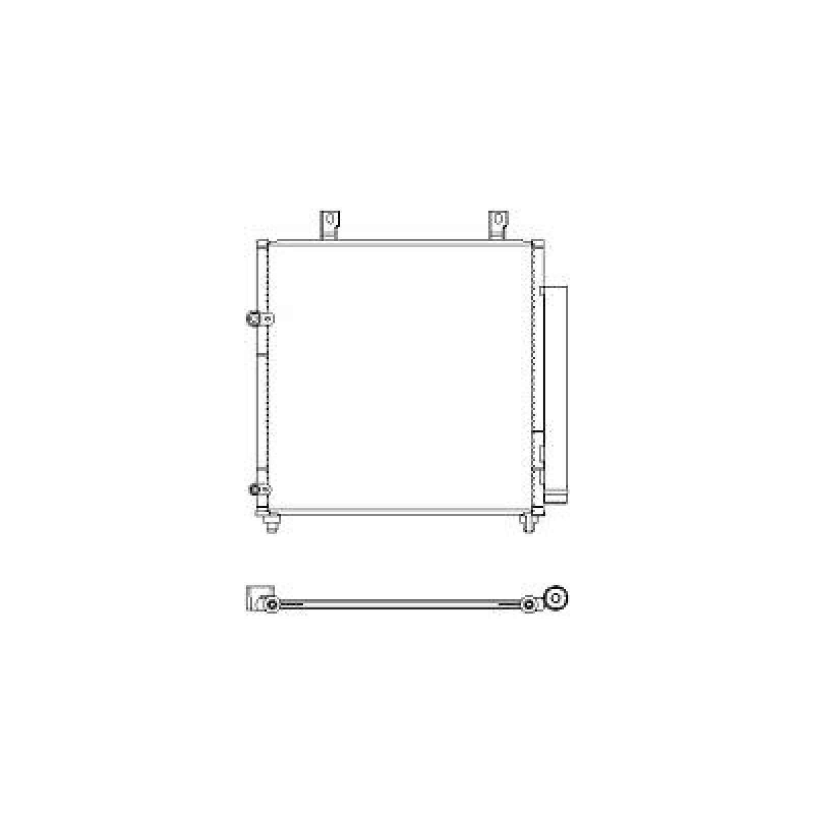 Condensador, ar condicionado para Mitsubishi Space Star 12->