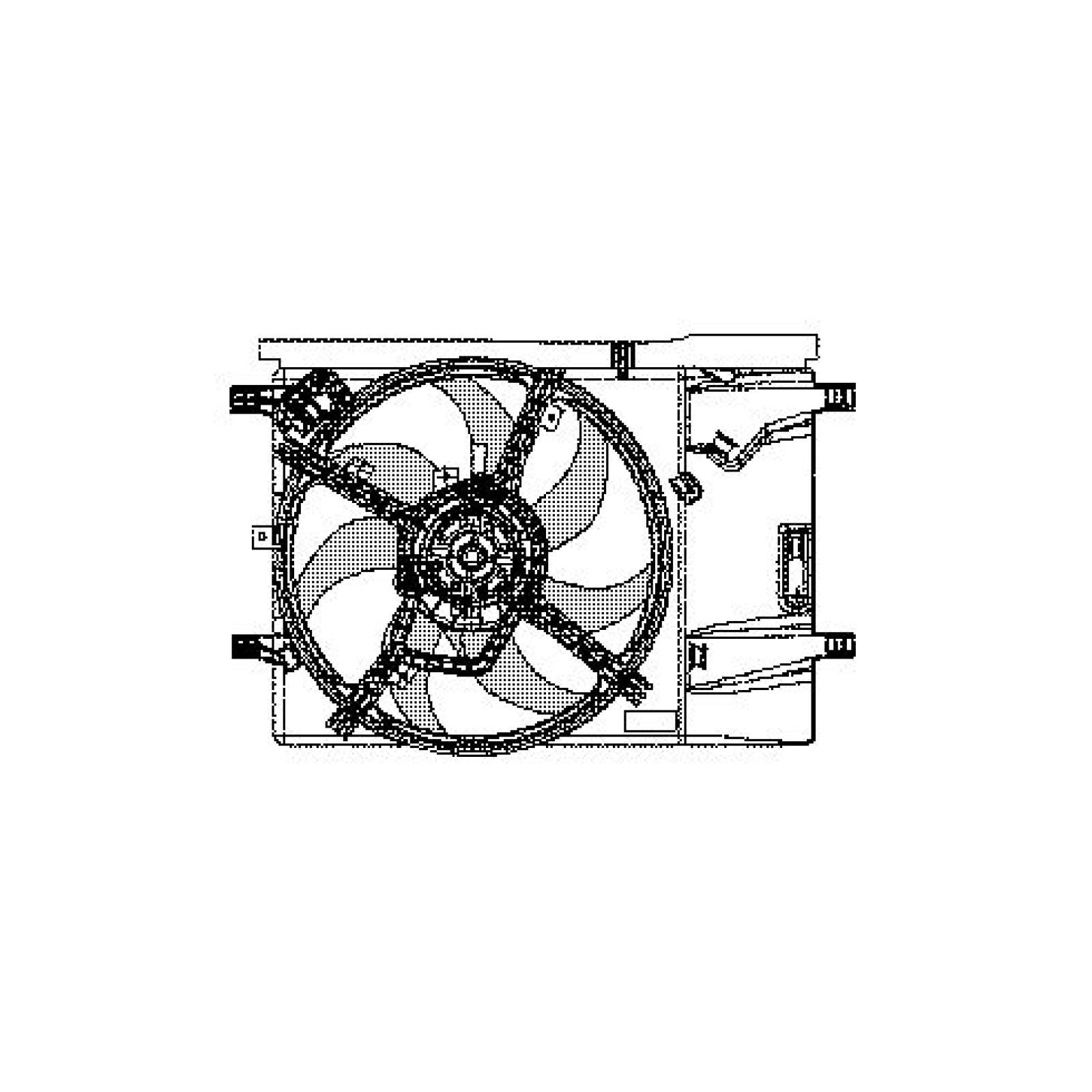 Ventilador, refrigeração do motor para Opel Corsa D 3/5 portas 06-11