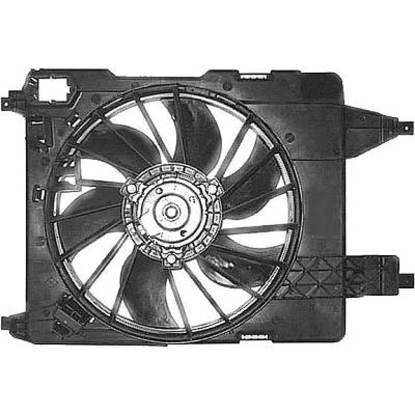 Ventilador, refrigeração do motor para Renault Megane II 02-05