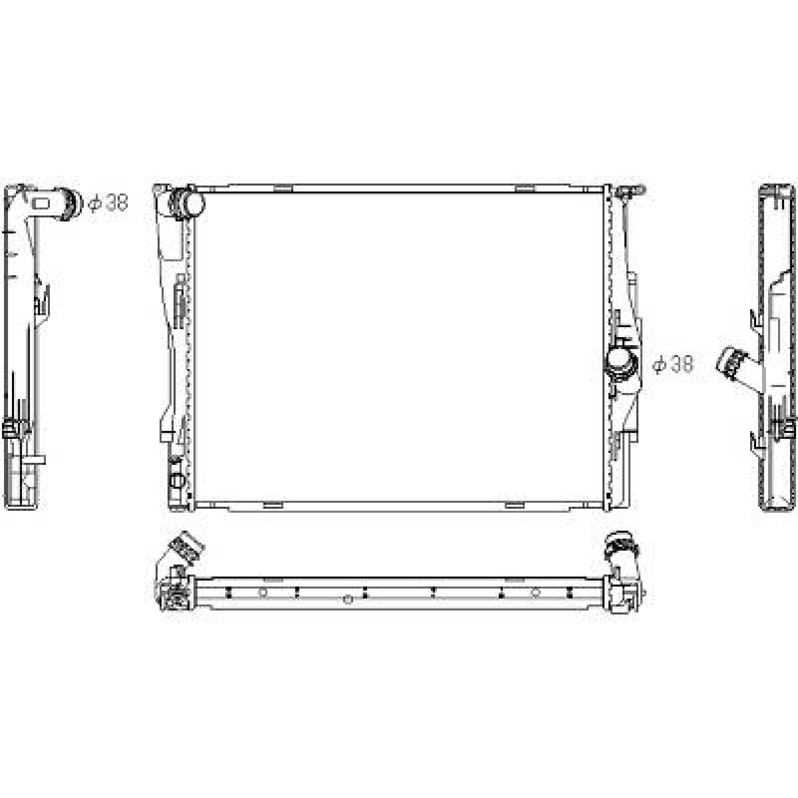 Radiador, arrefecimento do motor para BMW 3-Série (E90/91)Berlina/Touring 08-11