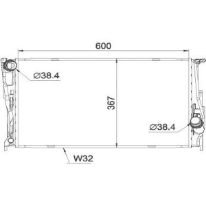 Radiador, arrefecimento do motor para BMW 3-Série (E90/91)Berlina/Touring 08-11