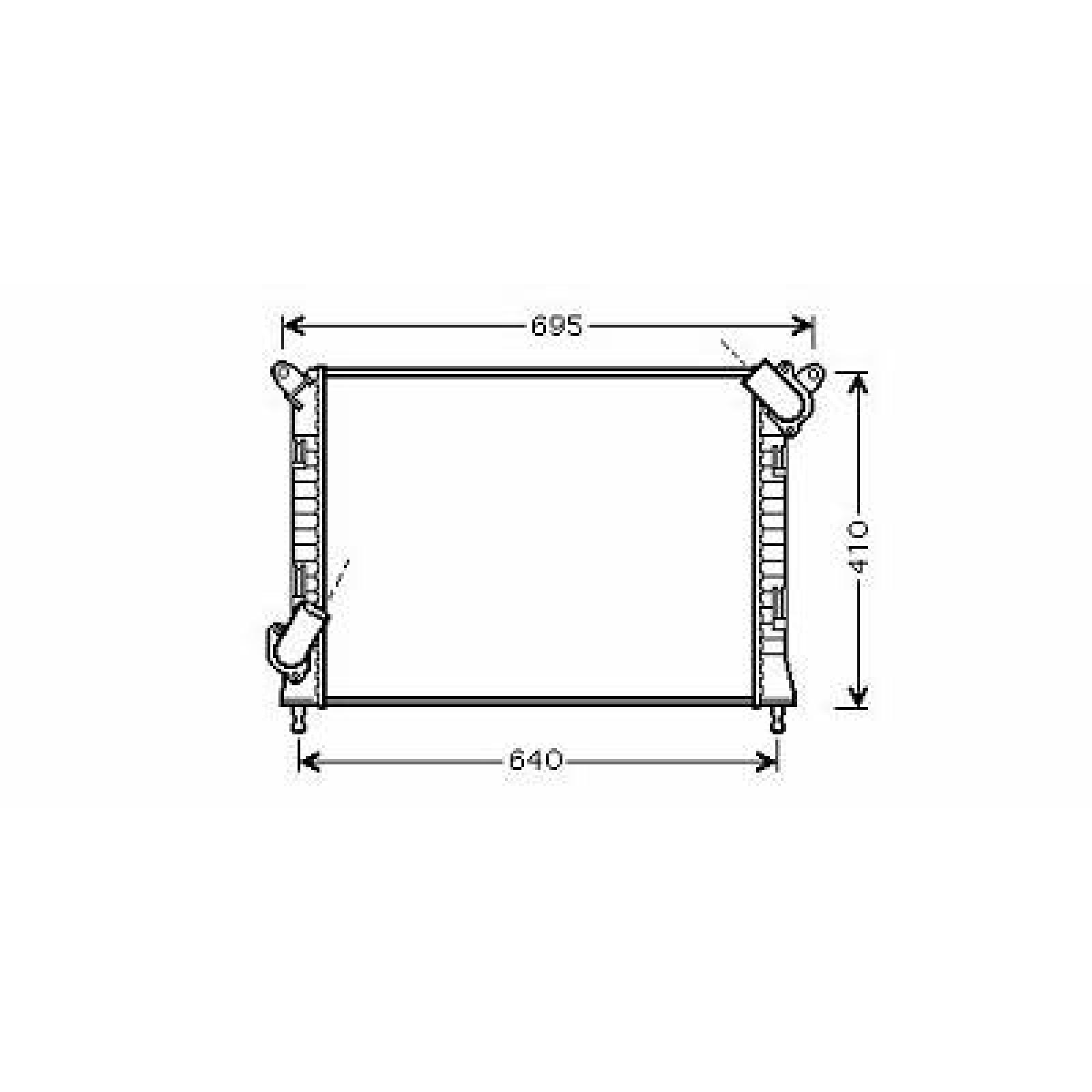 Radiador, arrefecimento do motor para BMW Mini (R50/52/53) 01-06