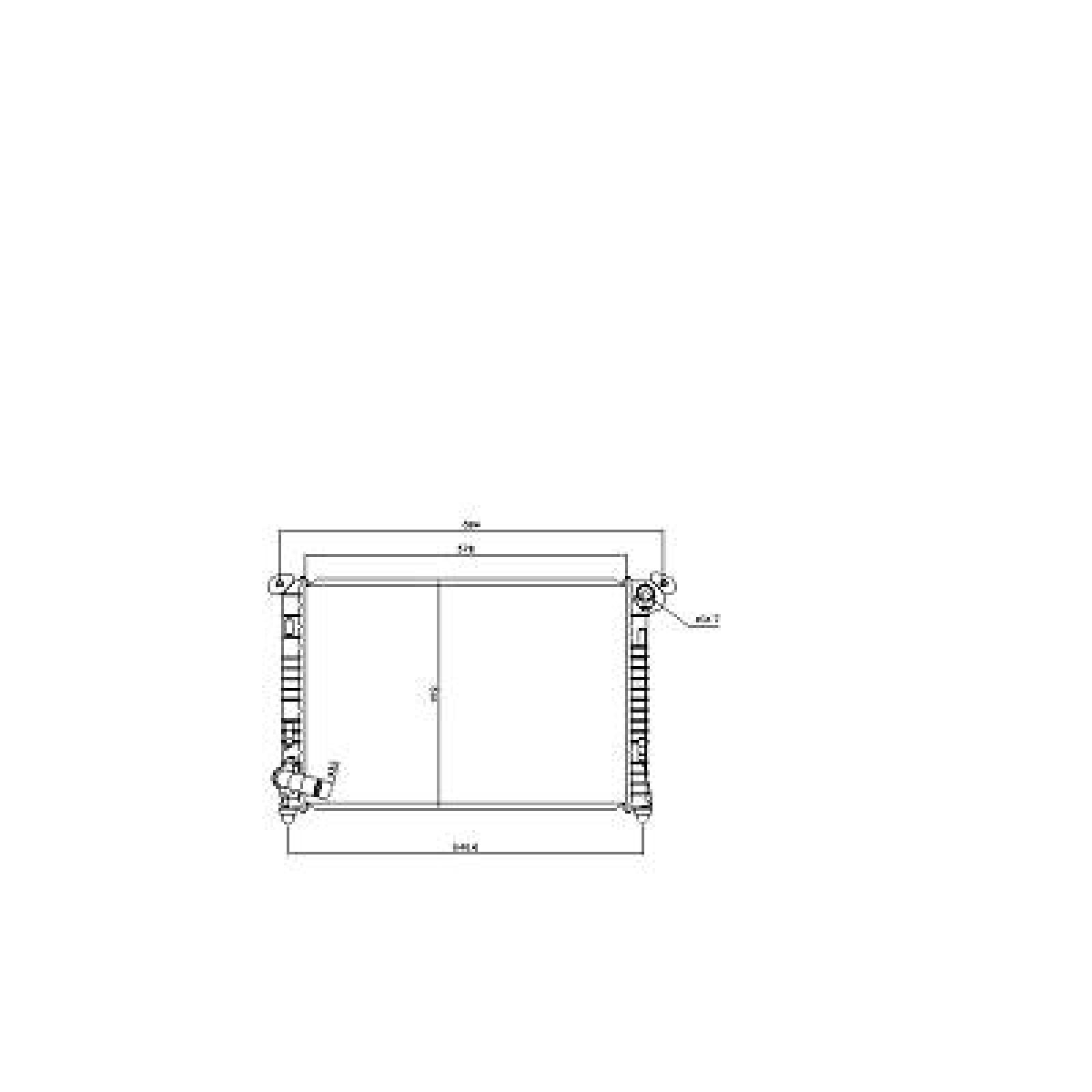 Radiador, arrefecimento do motor para BMW Mini (R50/52/53) 01-06