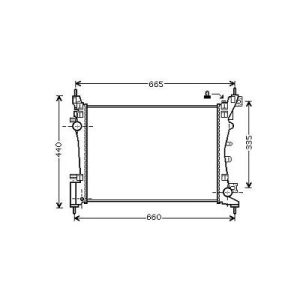Radiador, arrefecimento do motor para Fiat Punto Evo 09-11