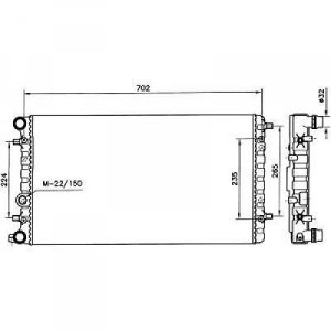 Radiador, arrefecimento do motor para Ford Mondeo (Berlina/Carrinha) 00-03