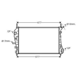 Radiador, arrefecimento do motor para Ford Mondeo (Berlina/Carrinha) 00-03