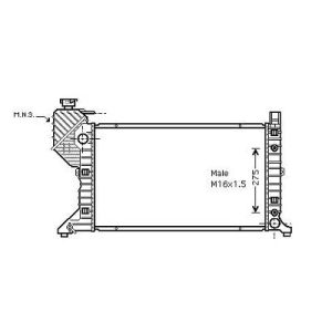 Radiador, arrefecimento do motor para Mercedes Sprinter (T1N) 95-00