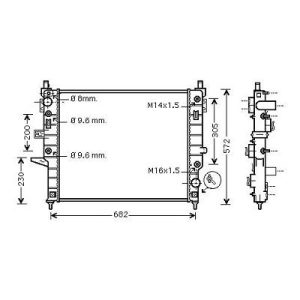 Radiador, arrefecimento do motor para Mercedes Classe M W163 01-05