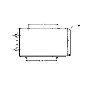 Radiador, arrefecimento do motor para Citroen Jumper 02-06