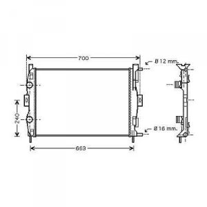 Radiador, arrefecimento do motor para Renault Scenic 06-09