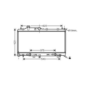 Radiador, arrefecimento do motor para Subaru Legacy Berlina/Carrinha 03-09