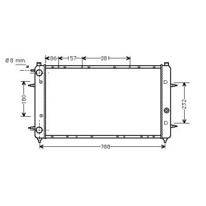 Radiador, arrefecimento do motor para Volkswagen T4 Transporter 90-03