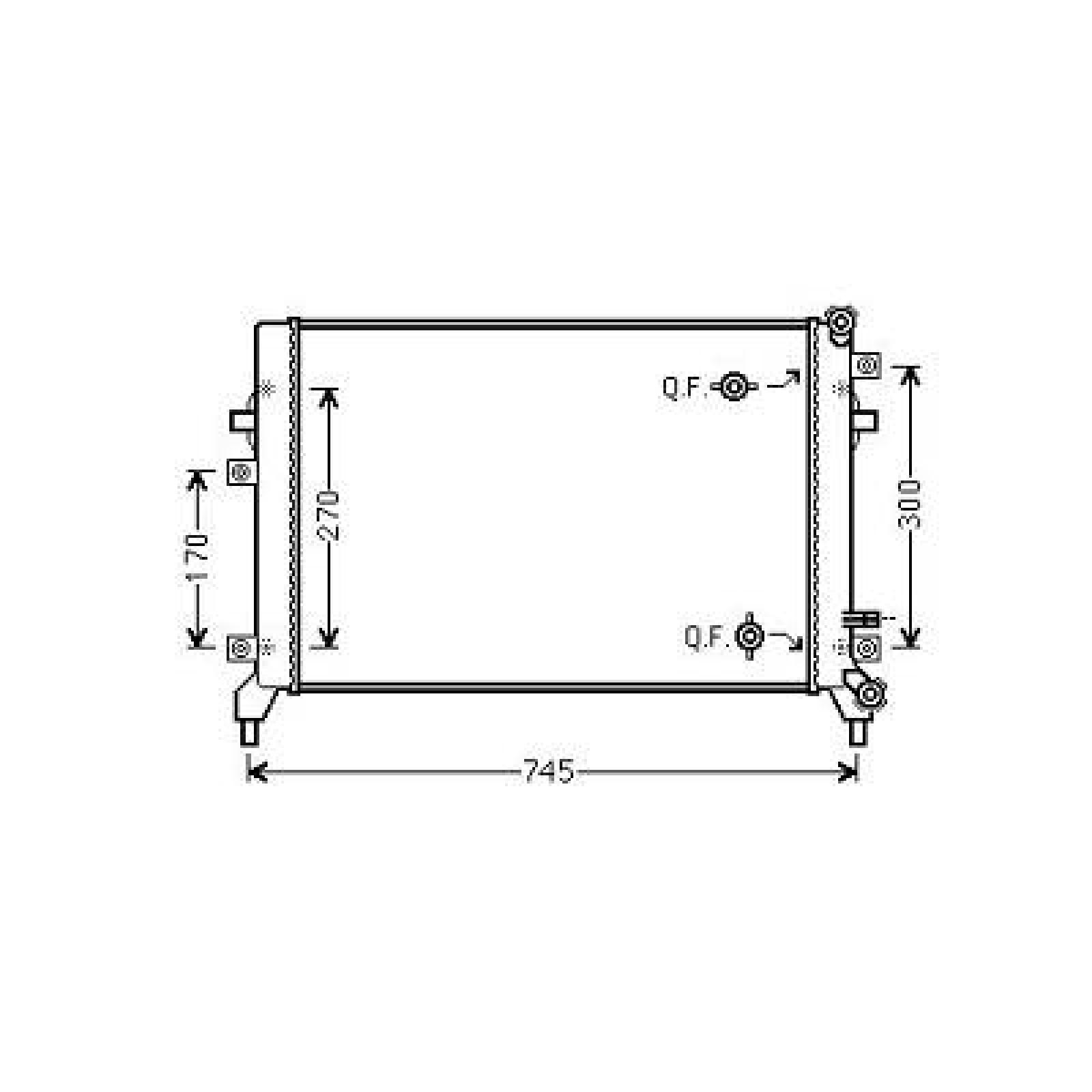 Radiador, arrefecimento do motor para Skoda Yeti 09-13