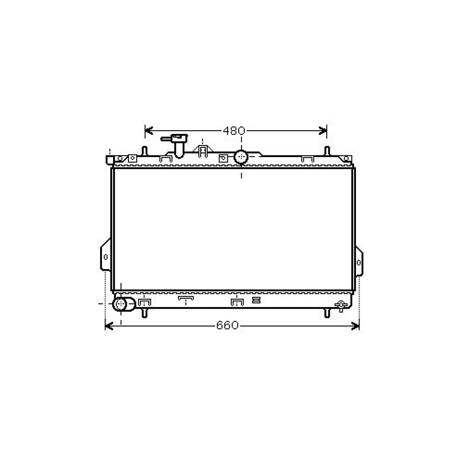 Radiador, arrefecimento do motor para Hyundai Matrix 01-05