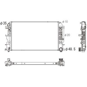 Radiador, arrefecimento do motor para Mercedes Sprinter 13-18