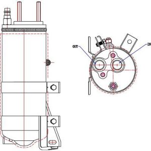 Secador, ar condicionado para Ford Transit 00-06
