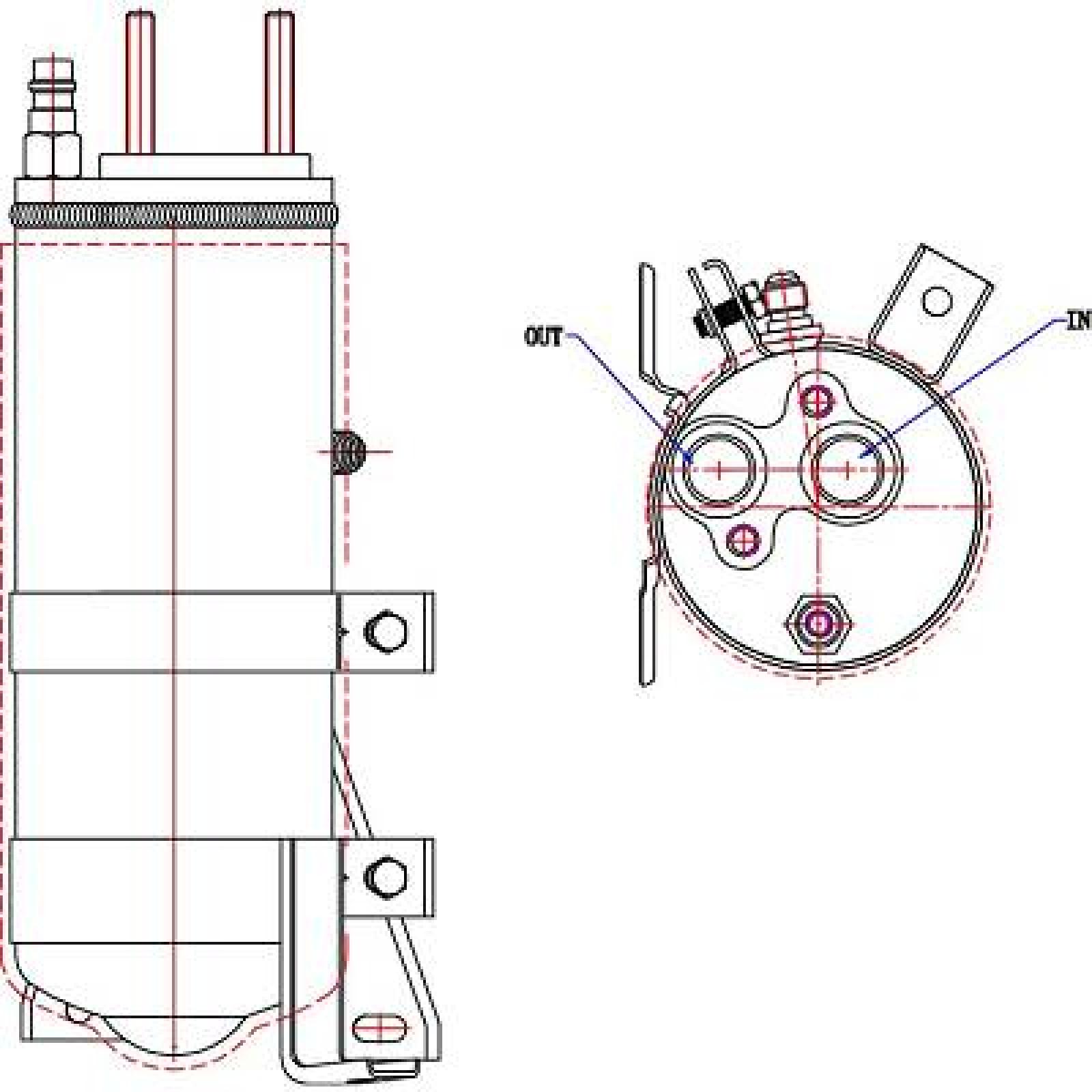 Secador, ar condicionado para Ford Transit 00-06