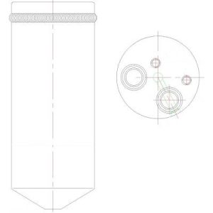 Secador, ar condicionado para Chevrolet/Daewoo Lanos 97-02