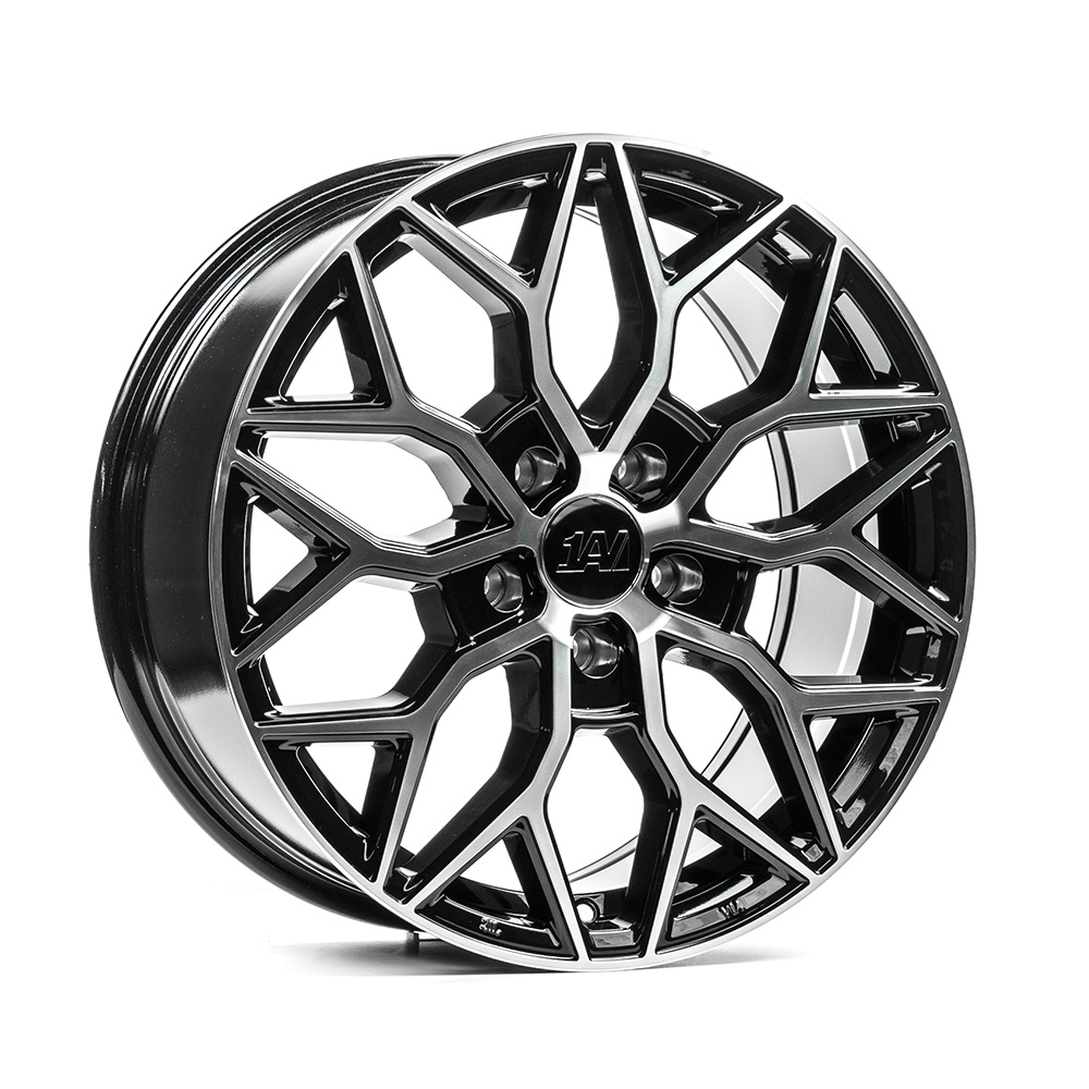 Jante 1AV ZX12T 18x8 ET40 5x108 - GLOSS BLACK & POLISHED
