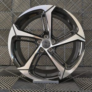 Jante Pesa Wheels PW7002 18×8 ET40 5×100 – Black Machined Face - Image 2
