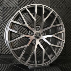 Jante Pesa Wheels PW4890 18×8 ET40 5×112 – Matt Gunmetal Machined Face
