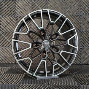 Alternative view of Jante Pesa Wheels PW2264 19×8 ET30 5×112 – Black Machined Face + Black Oil