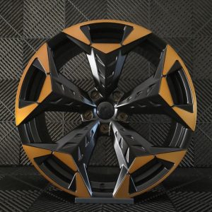 Jante Pesa Wheels PW4304 19×8,5 ET40 5×112 – Satin Black Machined Face + Copper - Image 2