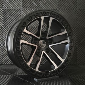 Jante Pesa Wheels PW1704 17×9 ET0 5×127 – Matt Black Machined Face + Black Lip