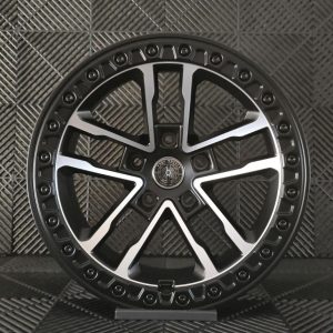 Alternative view of Jante Pesa Wheels PW1704 17×9 ET0 5×127 – Matt Black Machined Face + Black Lip