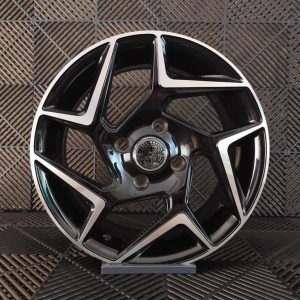Jante Pesa Wheels PW3534 16×7 ET35 4×108 – Black Machined Face - Image 2
