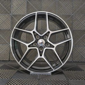 Jante Pesa Wheels PW7371 18×8 ET40 5×112 – Black Machined Face - Image 2