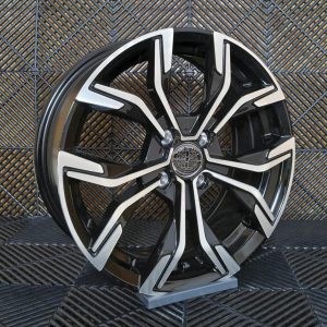 Jante Pesa Wheels PW6322 15×6,5 ET35 4×100 – Black Machined Face - Image 2