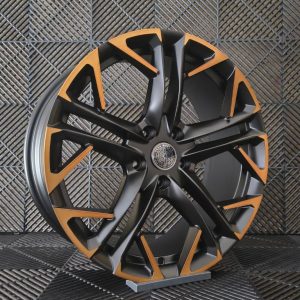 Jante Pesa Wheels PW7048 18×8 ET38 5×112 – Satin Black Machined Face + Copper
