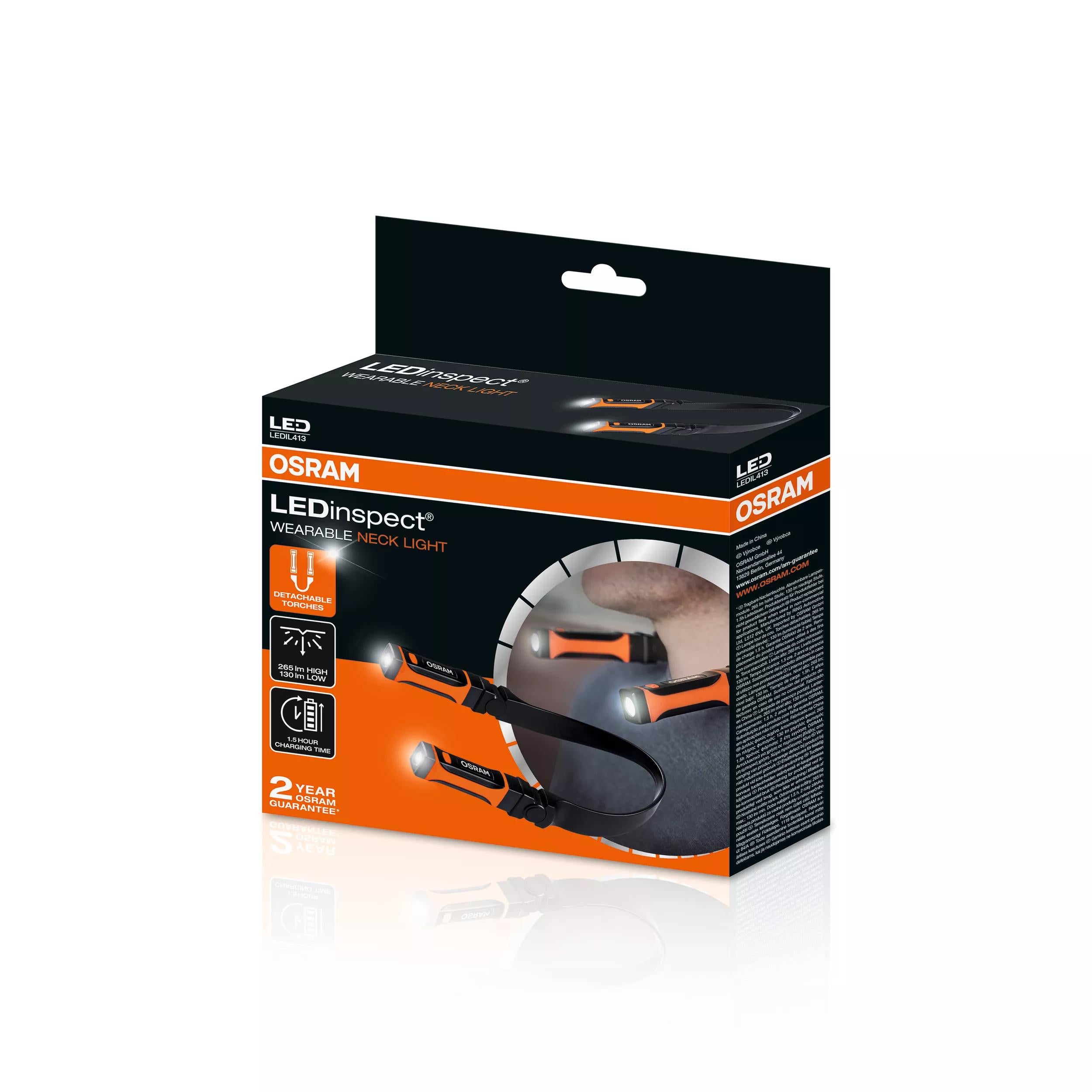 Lanterna LED de Pescoço Recarregável OSRAM 265 lm - Image 3