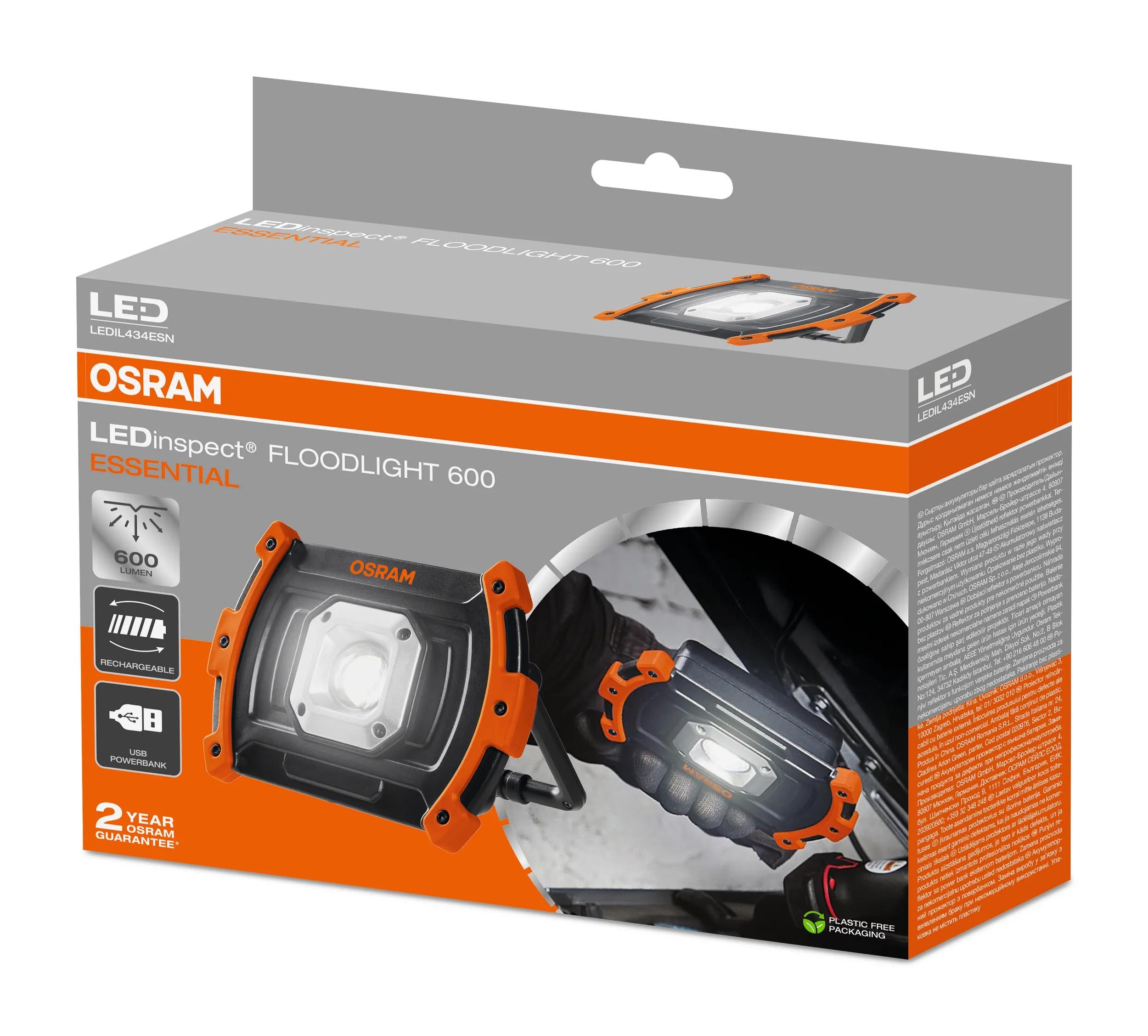 Projetor LED de Trabalho Recarregável OSRAM 600 lm - Image 14