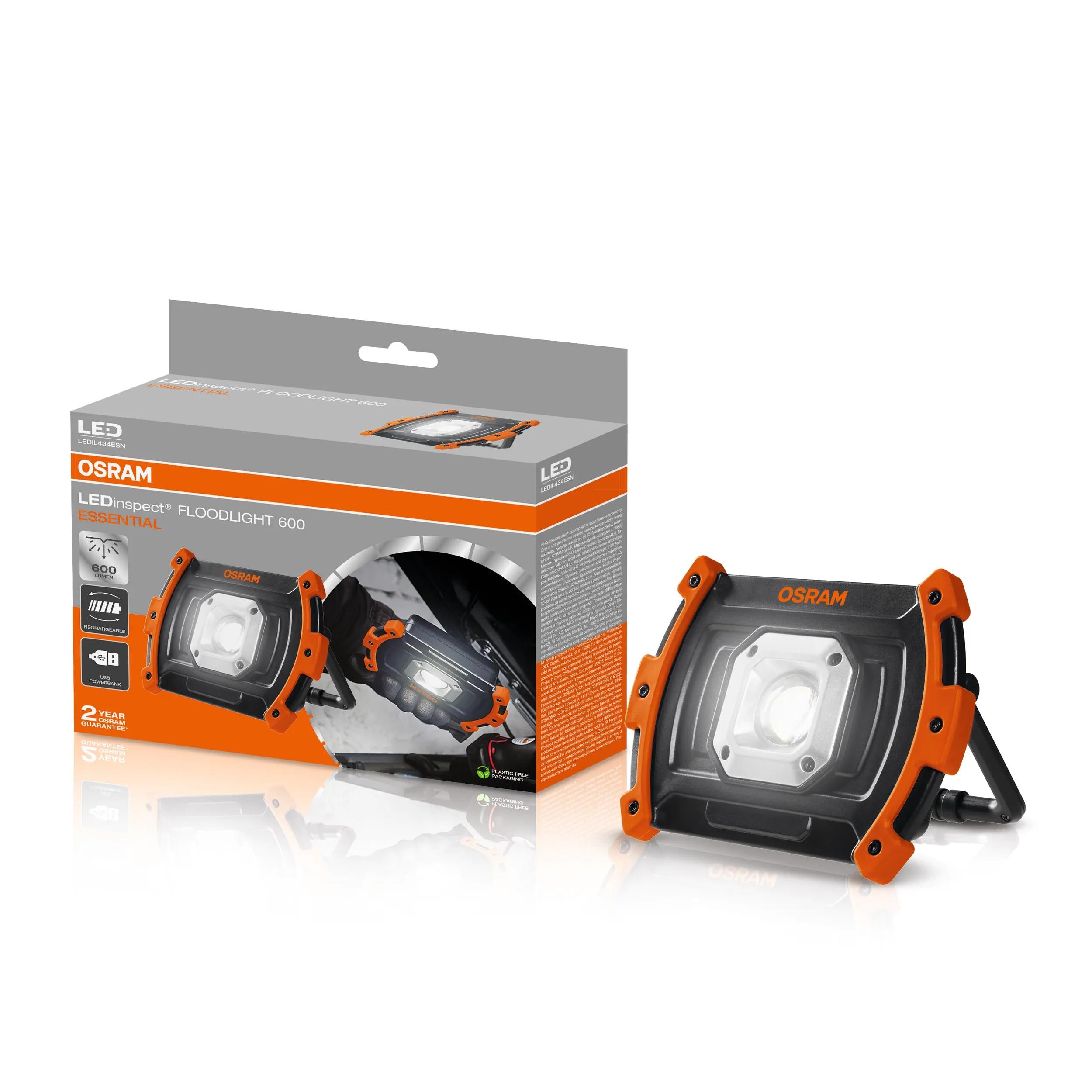 Projetor LED de Trabalho Recarregável OSRAM 600 lm