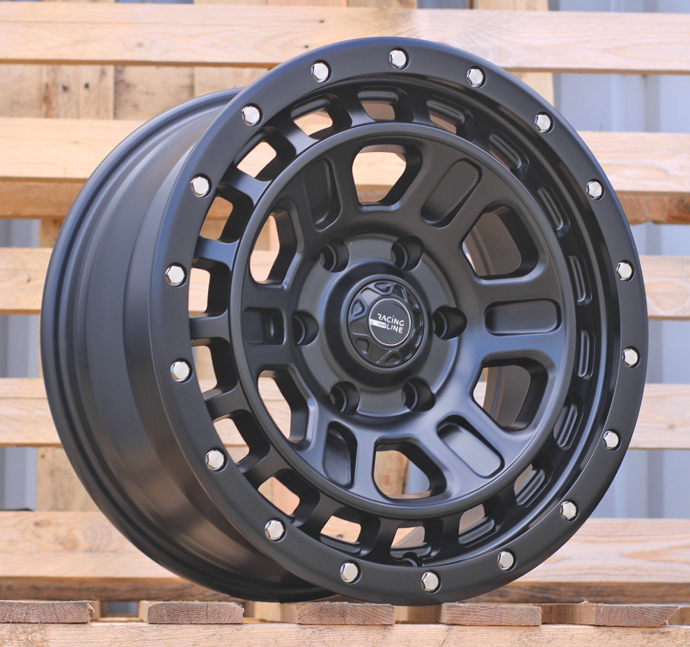 Jante 4X4 17x8,5 ET15 6x139,7 - Black Half Matt